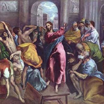 Jesus reinigt den Tempel