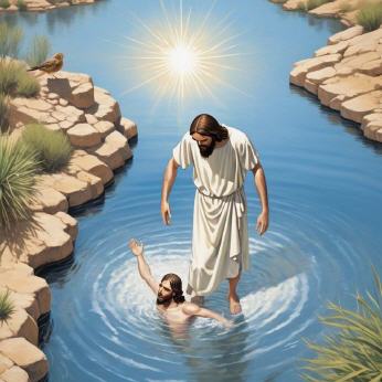 Die Taufe Jesus Christus im  Jordan